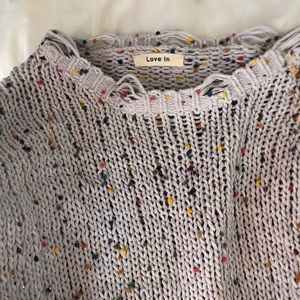 knit colorful sweater